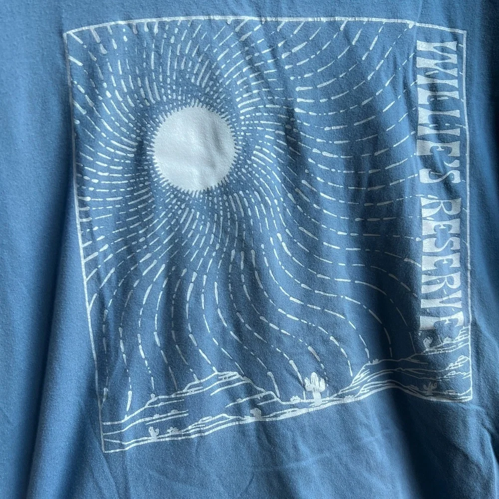 Willie‎ Nelson Concert Wavy Ray Blue T-Shirt